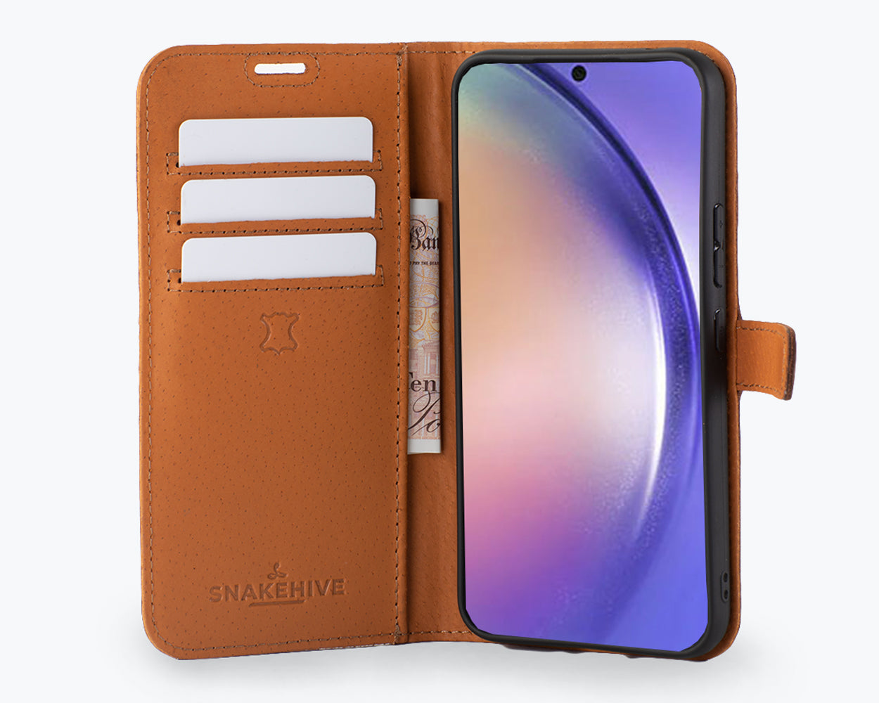 Samsung Galaxy S23 FE - Vintage Leather Wallet Phone Case