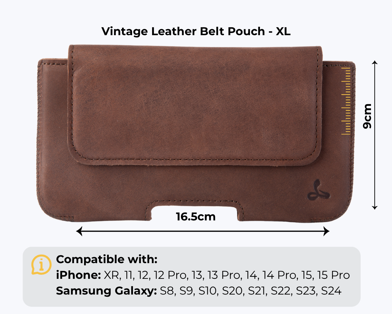 XL - Vintage Belt Pouch