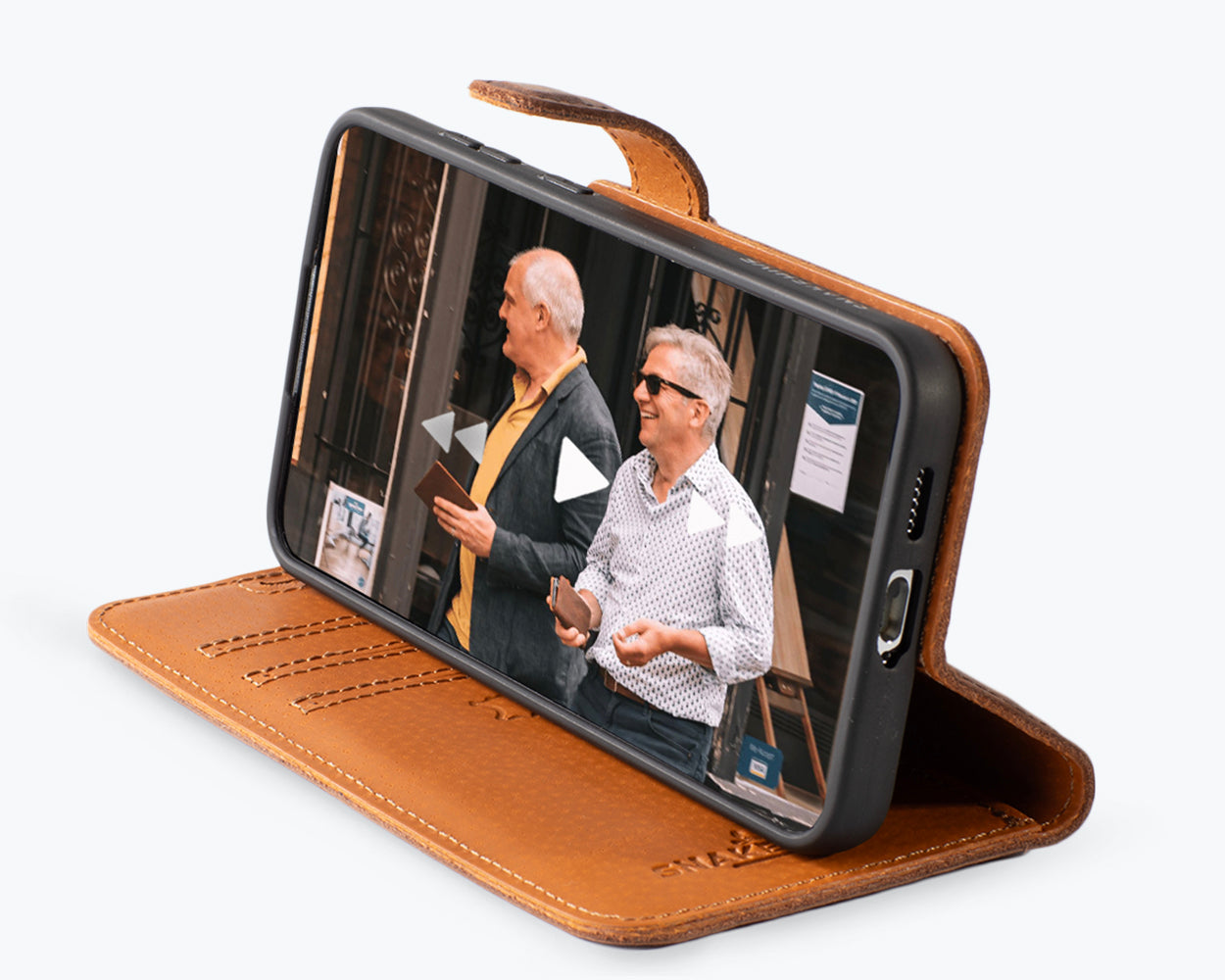 Samsung Galaxy S25 Plus - Vintage Leather Wallet Phone Case