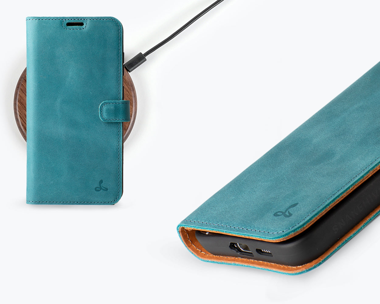 Samsung Galaxy S24 - Vintage Leather Wallet Phone Case