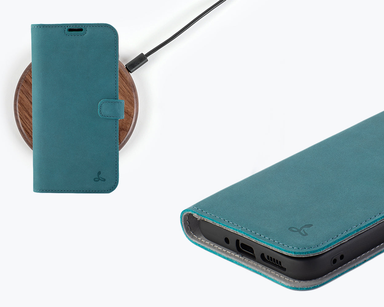 Samsung Galaxy S23 FE - Vintage Leather Wallet Phone Case