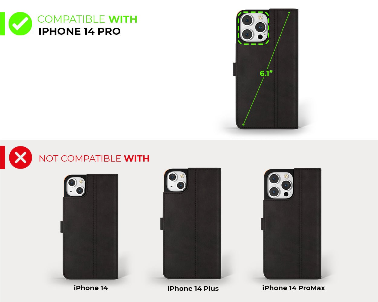 Apple iPhone 15 Pro - Vintage Leather Wallet Phone Case