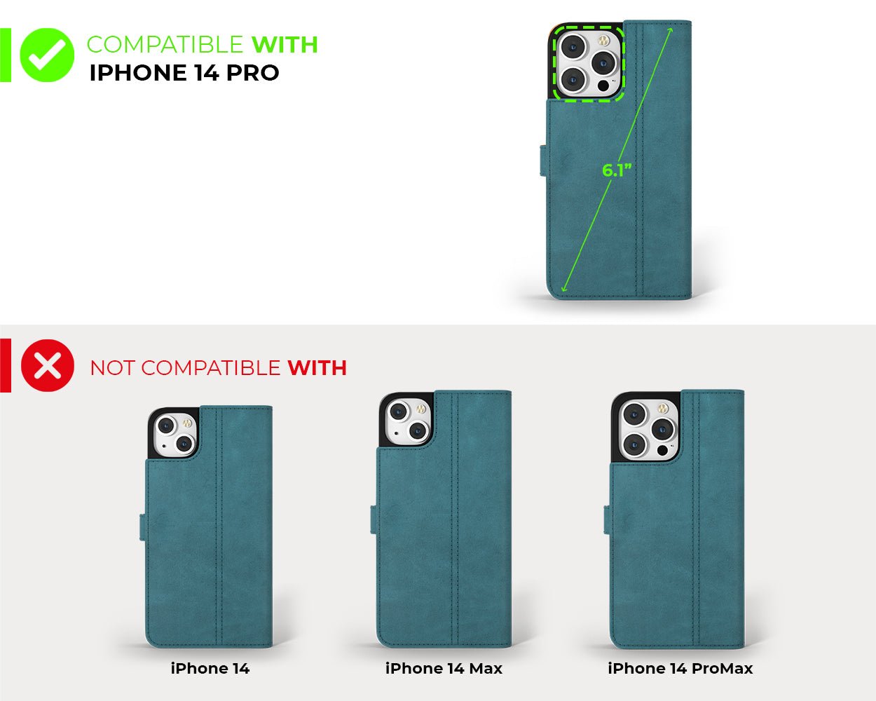 Apple iPhone 15 Pro - Vintage Leather Wallet Phone Case