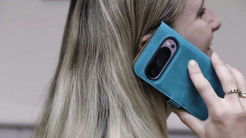 Google Pixel 9 - Vintage Leather Wallet Phone Case