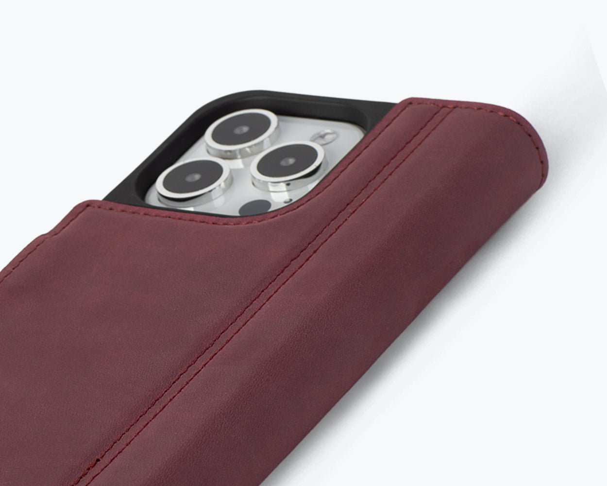 Apple iPhone 15 Pro - Vintage Leather Wallet Phone Case