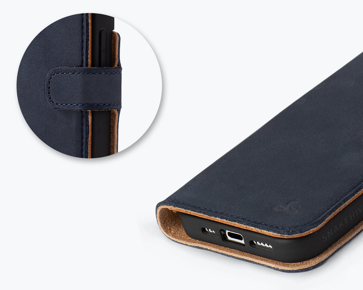 Apple iPhone 15 Pro - Vintage Leather Wallet Phone Case