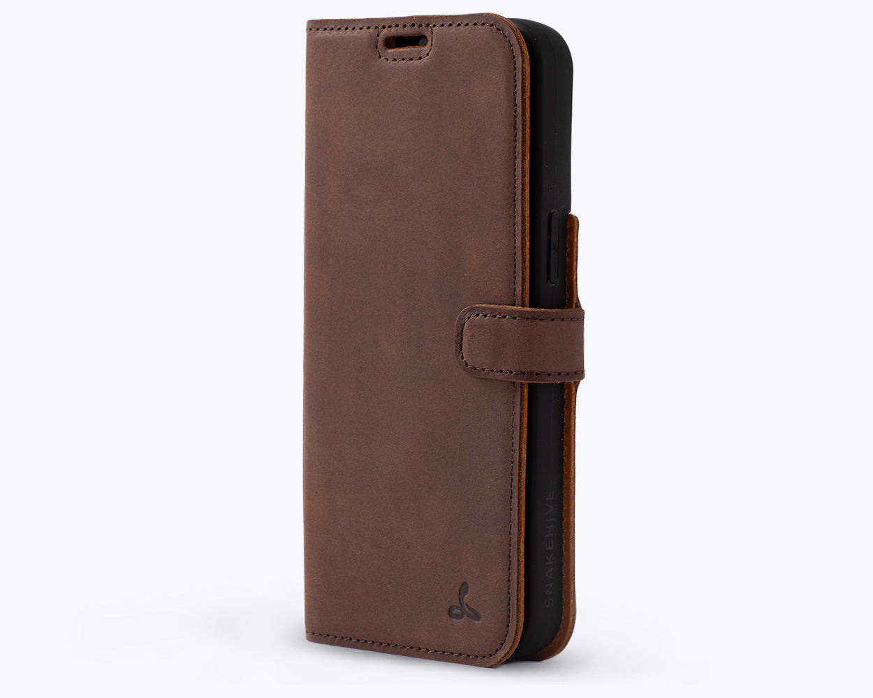 Apple iPhone 15 Pro - Vintage Leather Wallet Phone Case