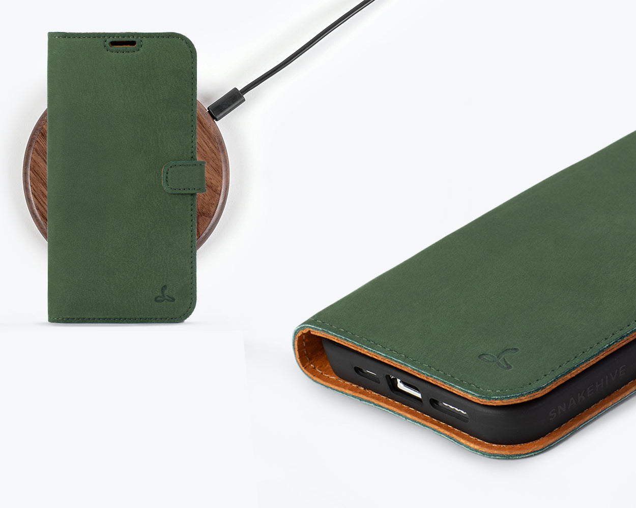 Apple iPhone 15 Pro - Vintage Leather Wallet Phone Case
