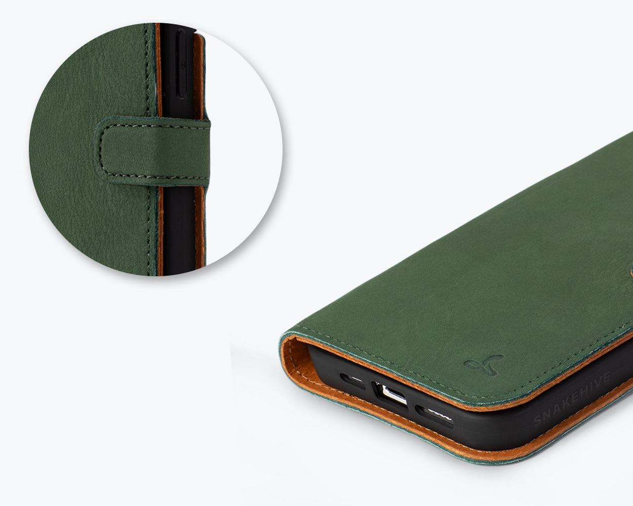 Apple iPhone 15 Pro - Vintage Leather Wallet Phone Case