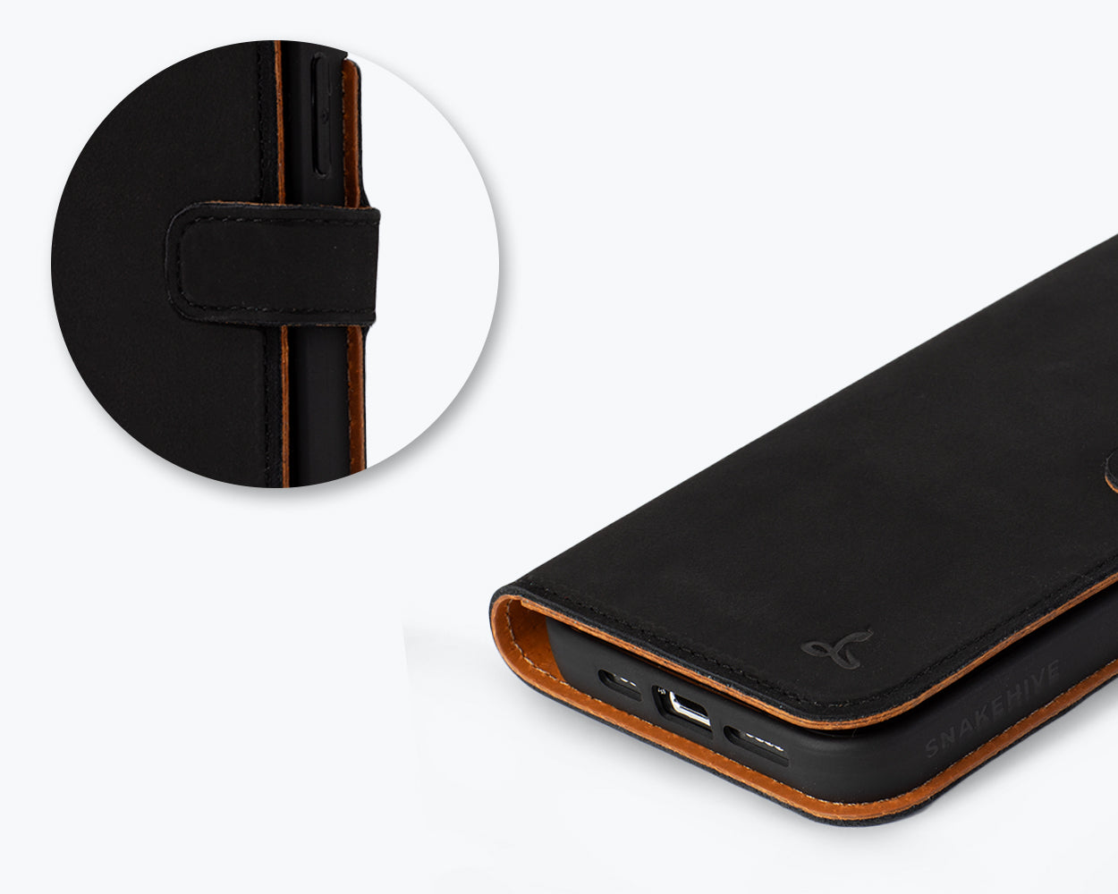 Apple iPhone 15 Pro - Vintage Leather Wallet Phone Case