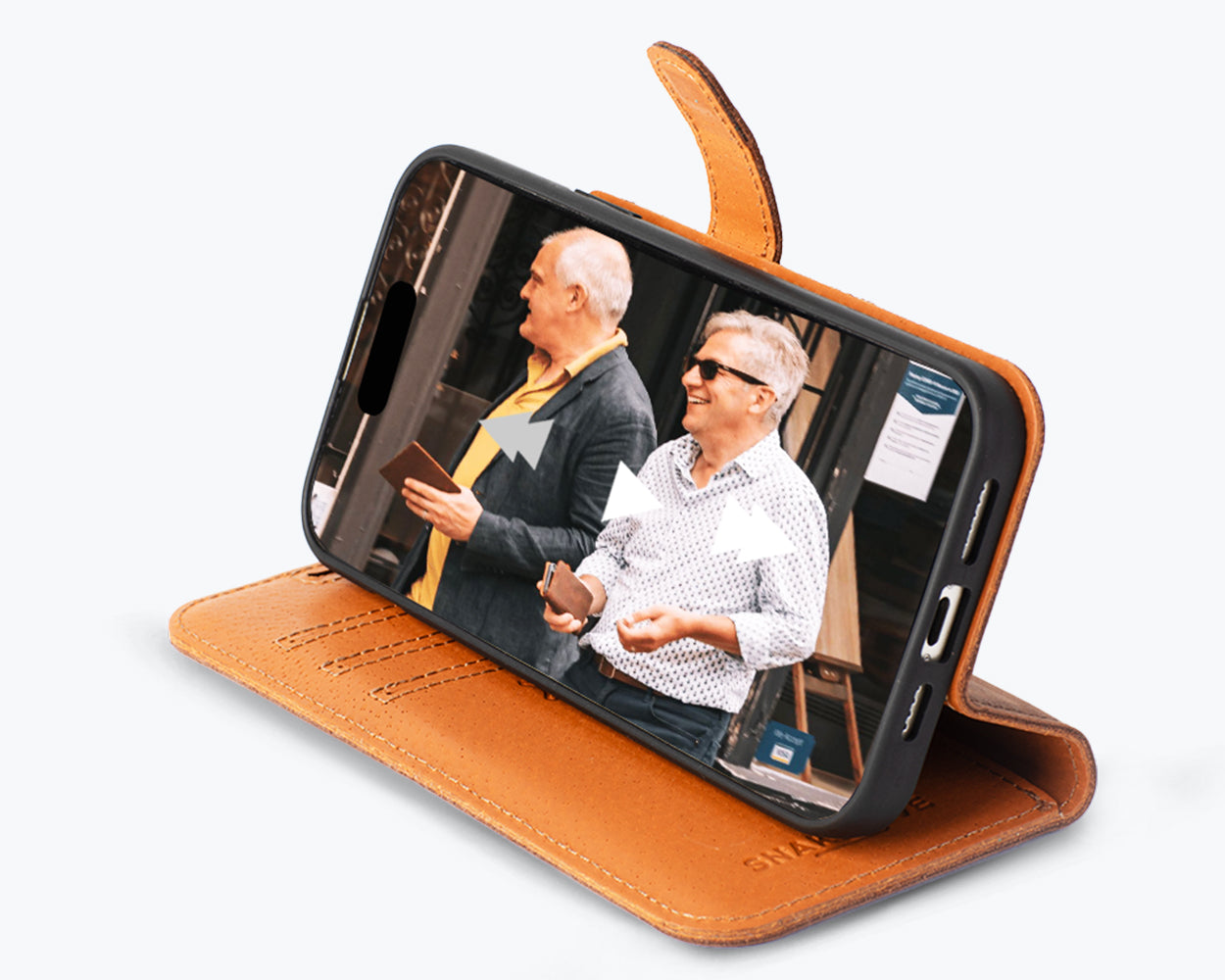 Apple iPhone 15 Pro - Vintage Leather Wallet Phone Case