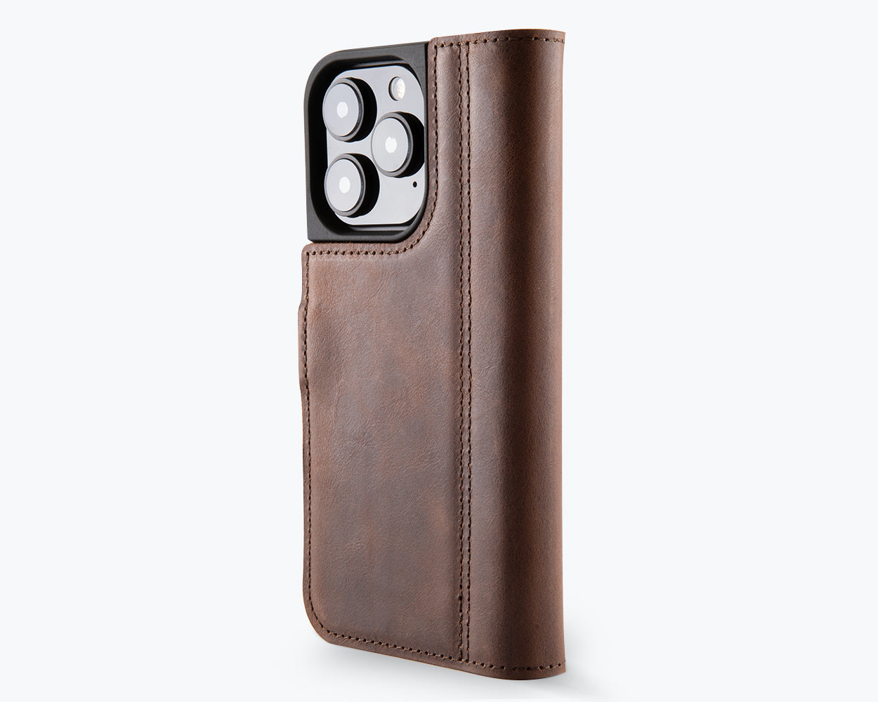 Apple iPhone 16 Pro Max - Vintage Leather Wallet Phone Case