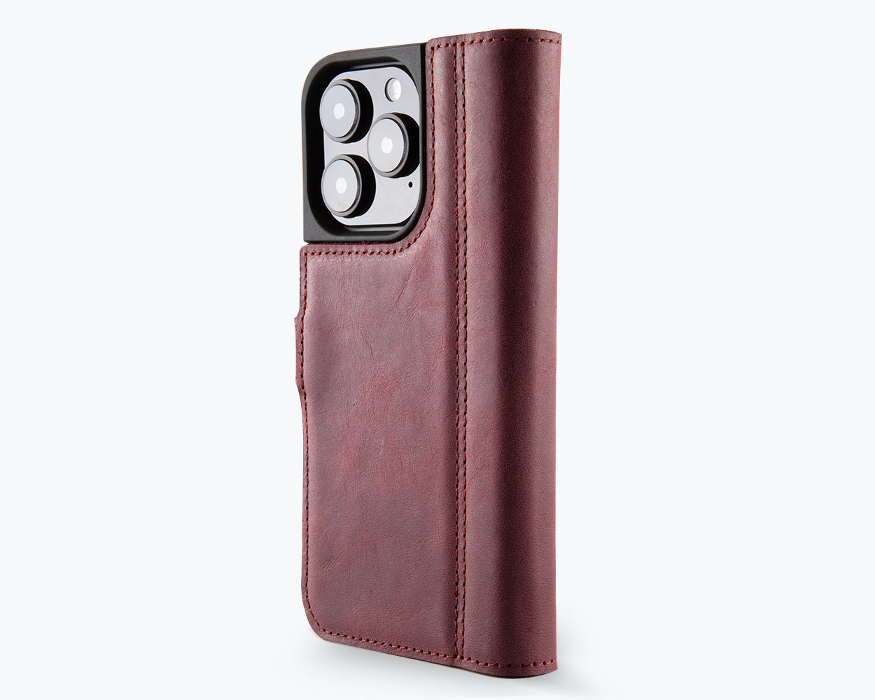 Apple iPhone 16 Pro Max - Vintage Leather Wallet Phone Case