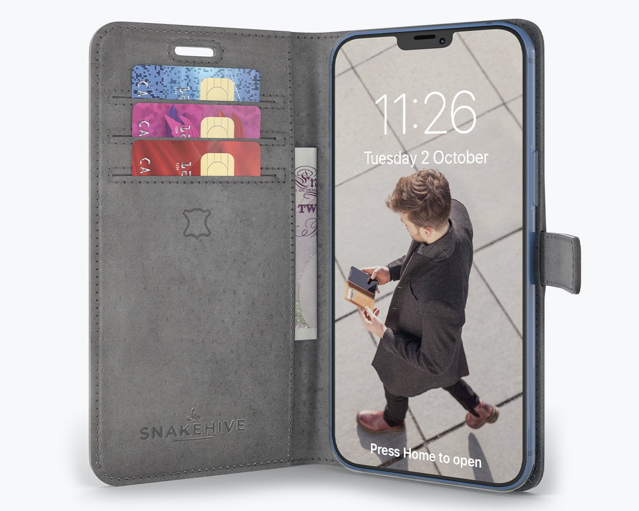 Étui portefeuille en cuir vintage - Apple iPhone 12 Pro Max