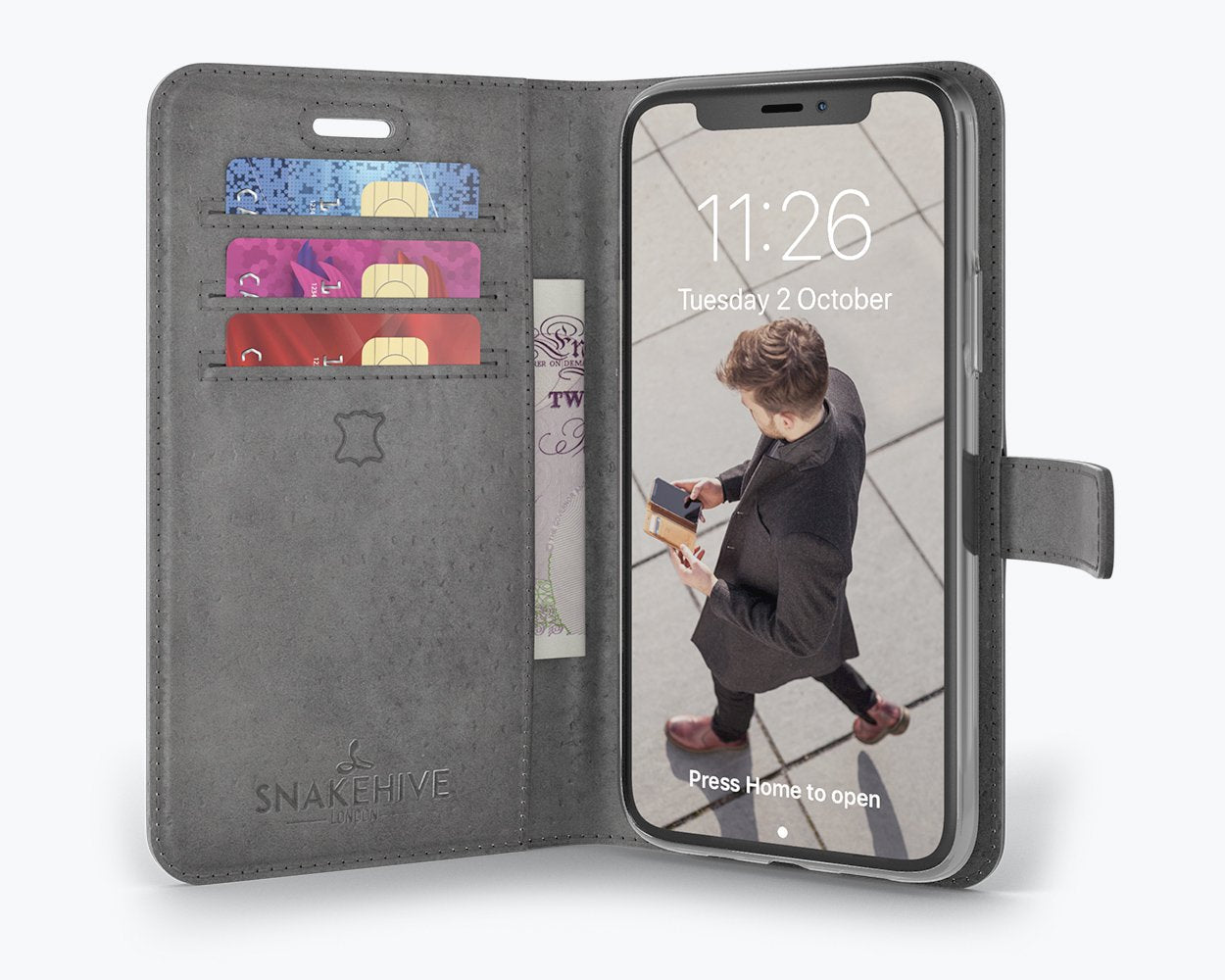 Étui portefeuille en cuir vintage - Apple iPhone 11 Pro