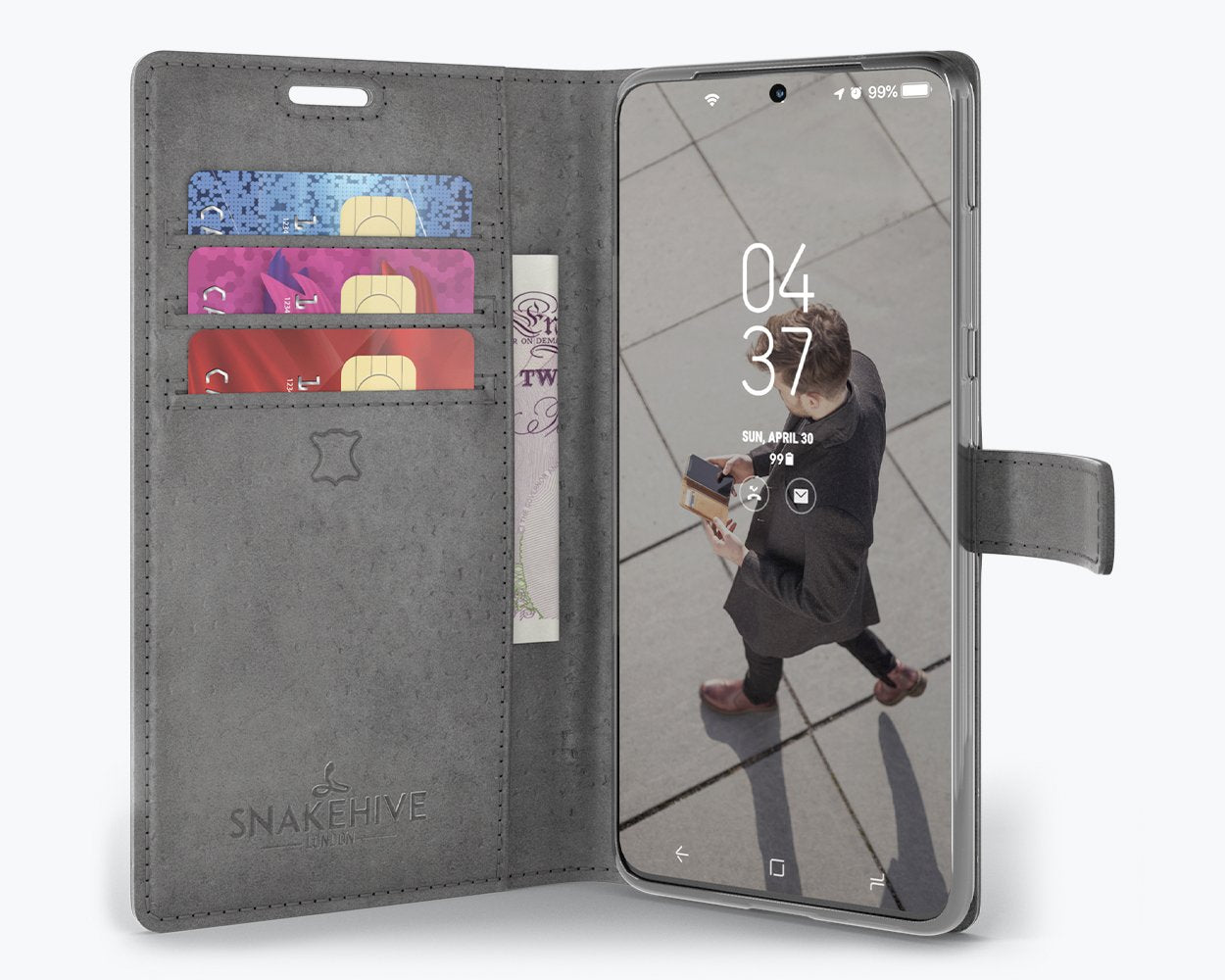 Étui portefeuille en cuir vintage - Samsung Galaxy S20