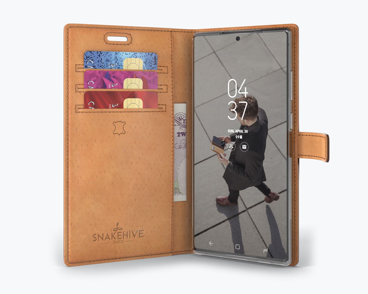 Étui portefeuille en cuir vintage - Samsung Galaxy Note 20