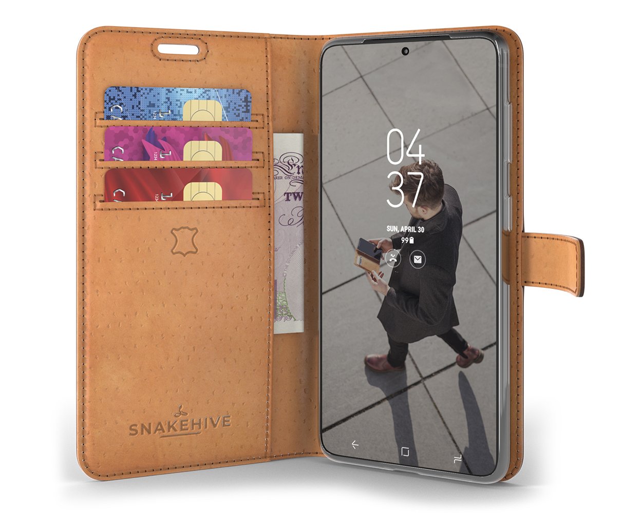 Étui portefeuille en cuir vintage - Samsung Galaxy S20 FE