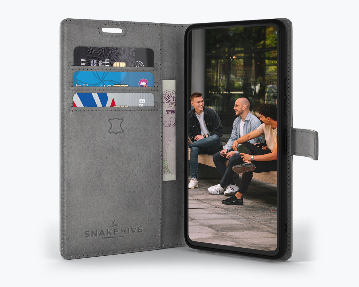 Étui portefeuille en cuir vintage - Samsung Galaxy A53