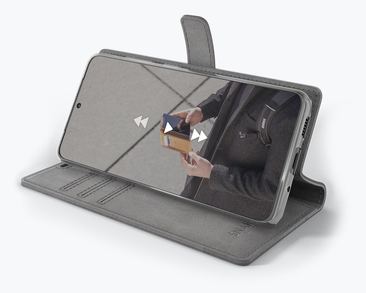 Étui portefeuille en cuir vintage - Samsung Galaxy S20