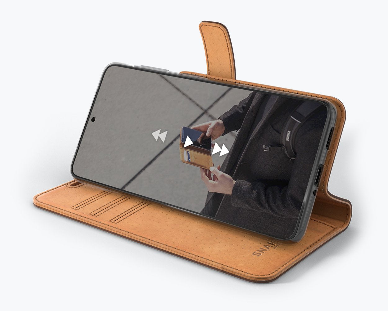 Samsung Galaxy S21 - Vintage Leather Wallet Phone Case