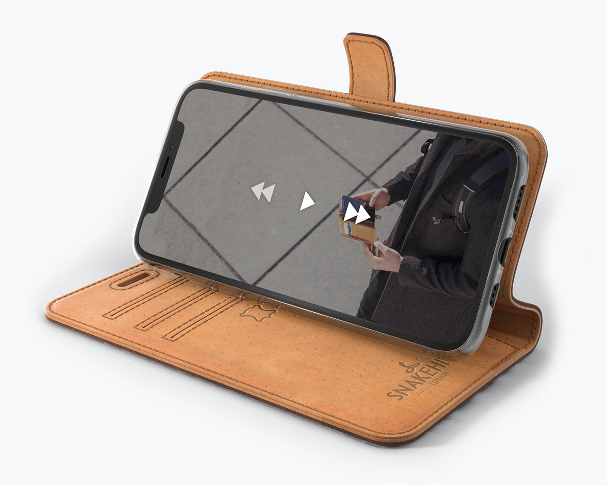 Étui portefeuille en cuir vintage - Apple iPhone 11 Pro