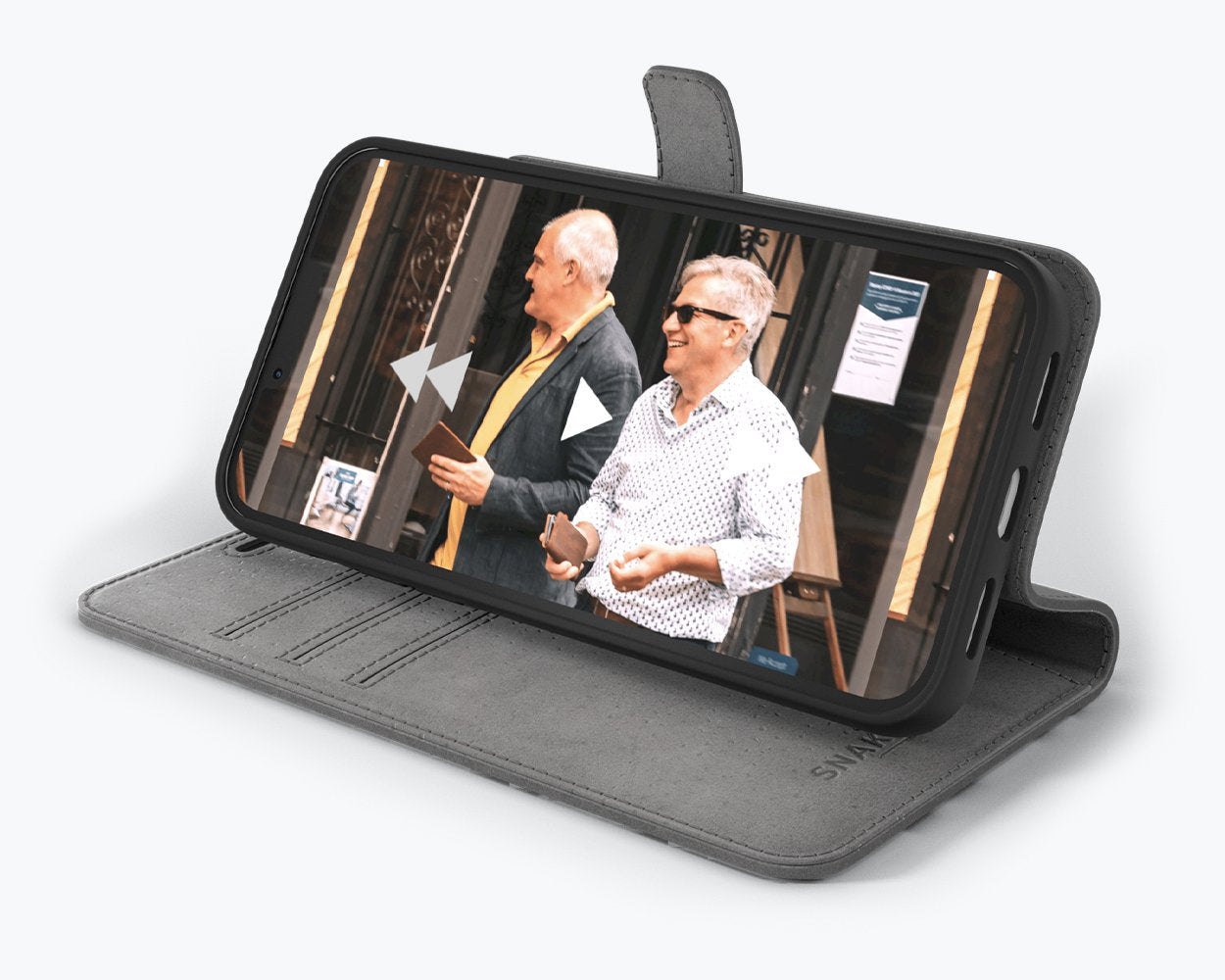 Étui portefeuille en cuir vintage - Apple iPhone 13 Mini