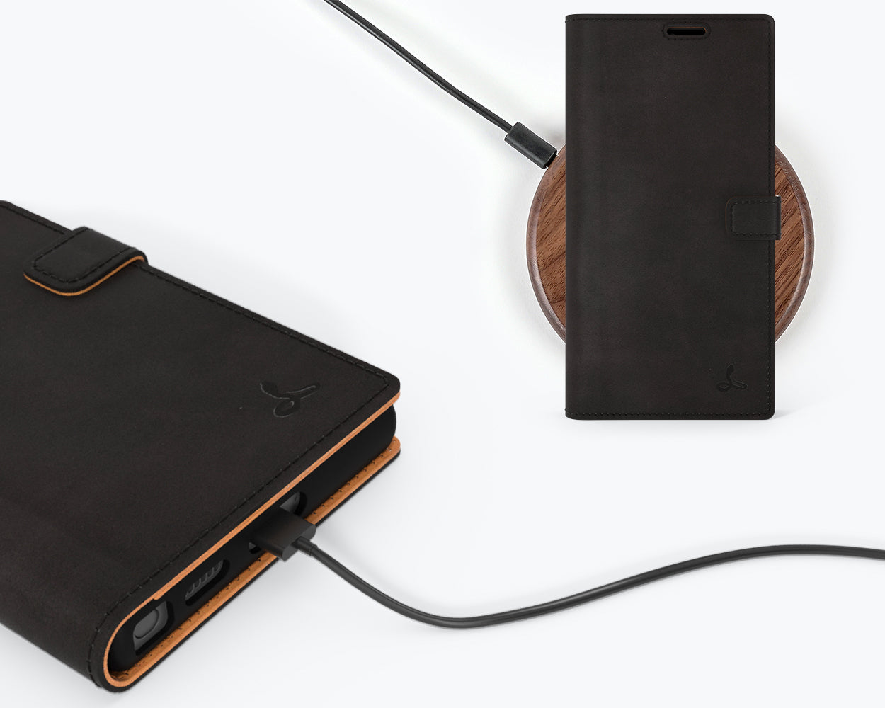 Samsung Galaxy S22 Ultra - Vintage Leather Wallet Phone Case