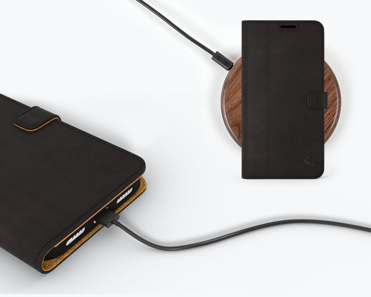 Étui portefeuille en cuir vintage - Apple iPhone 14 Pro