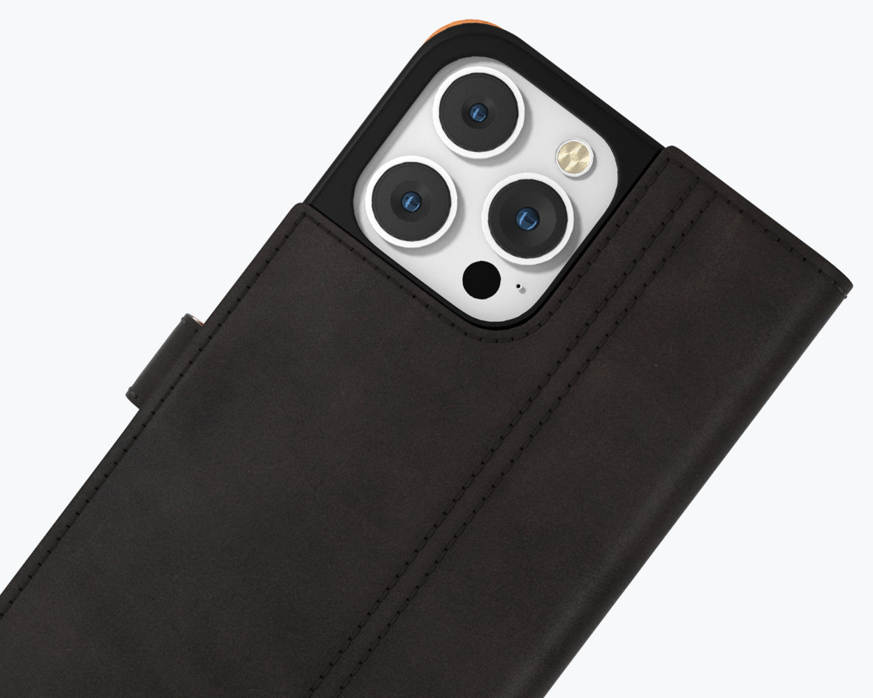 Étui portefeuille en cuir vintage - Apple iPhone 14 Pro