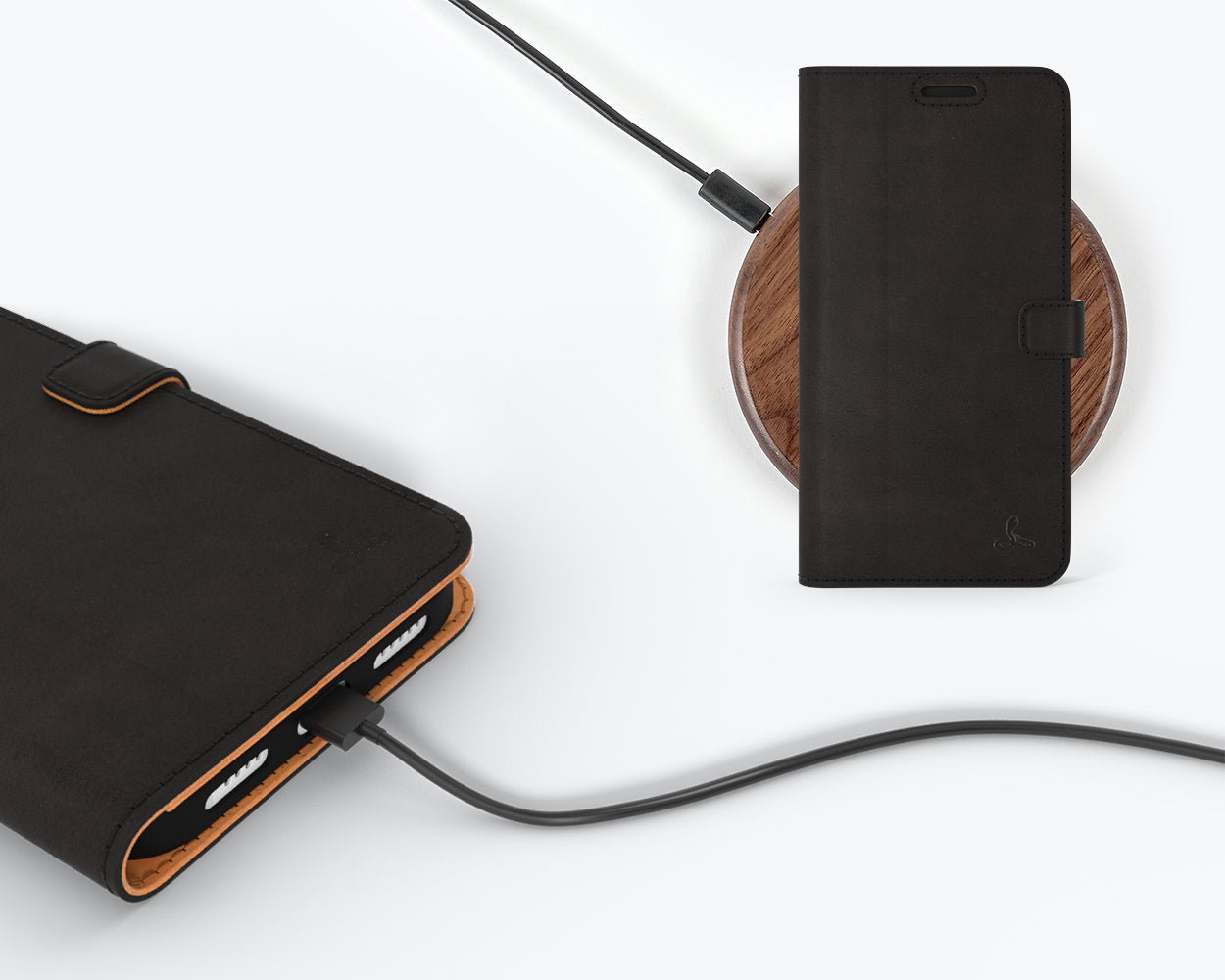 Étui portefeuille en cuir vintage - Apple iPhone 14 Plus