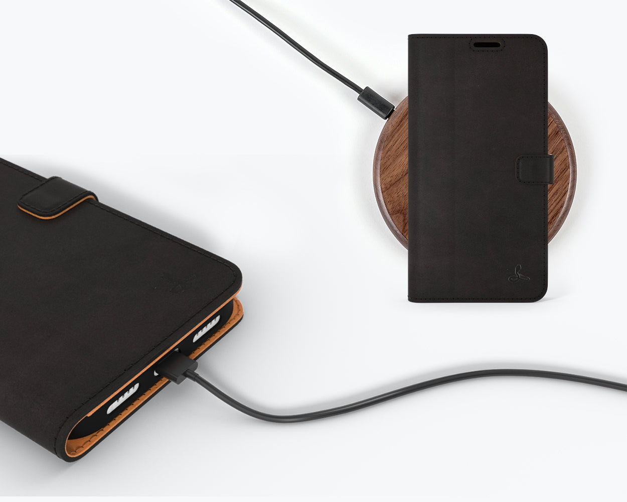 Étui portefeuille en cuir vintage - Apple iPhone 14 Pro Max