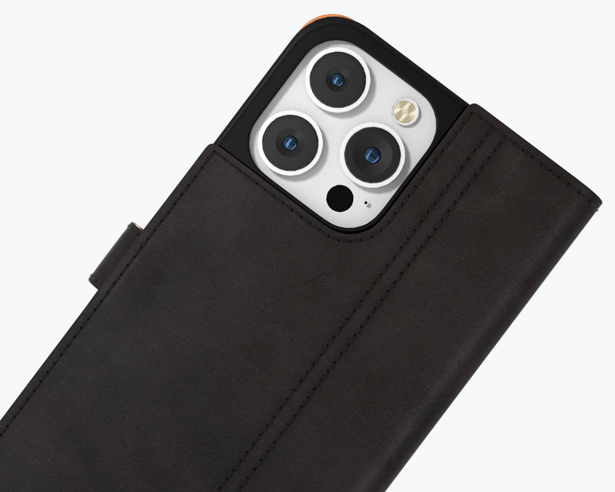 Étui portefeuille en cuir vintage - Apple iPhone 14 Pro Max