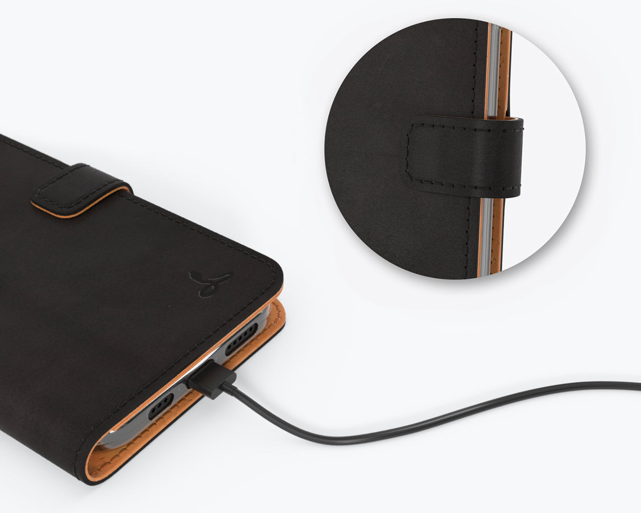 Étui portefeuille en cuir vintage - Apple iPhone 12 Pro Max