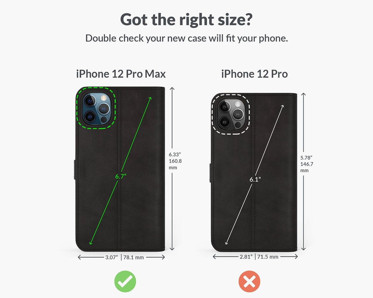 Étui portefeuille en cuir vintage - Apple iPhone 12 Pro Max