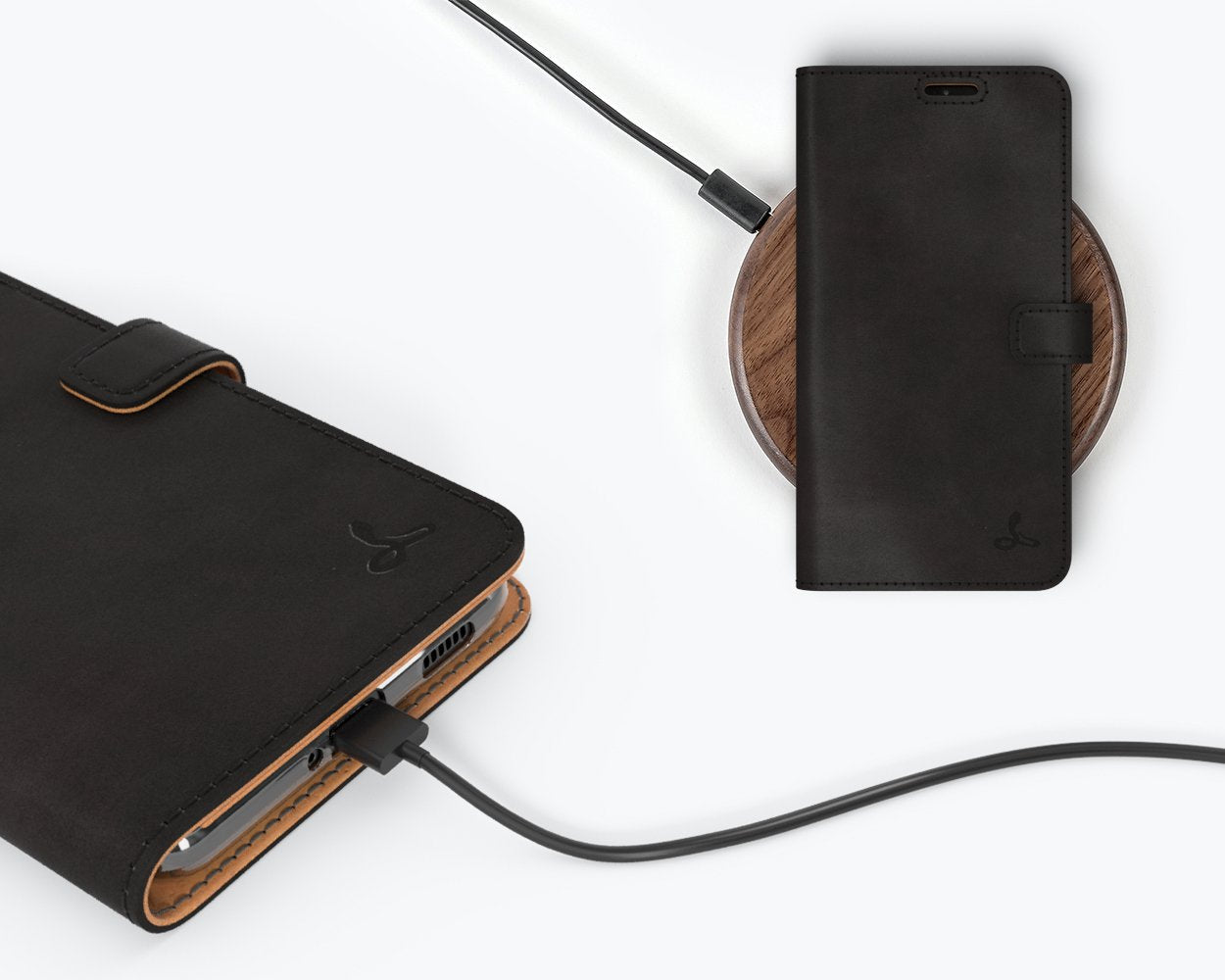 Étui portefeuille en cuir vintage - Samsung Galaxy S21 Plus