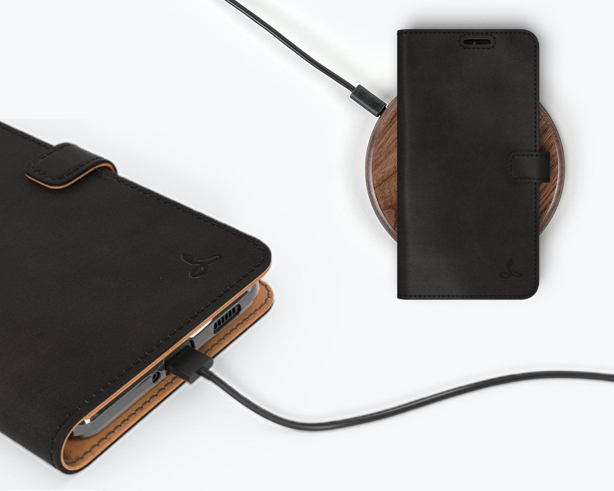 Étui portefeuille en cuir vintage - Samsung Galaxy S21 Ultra