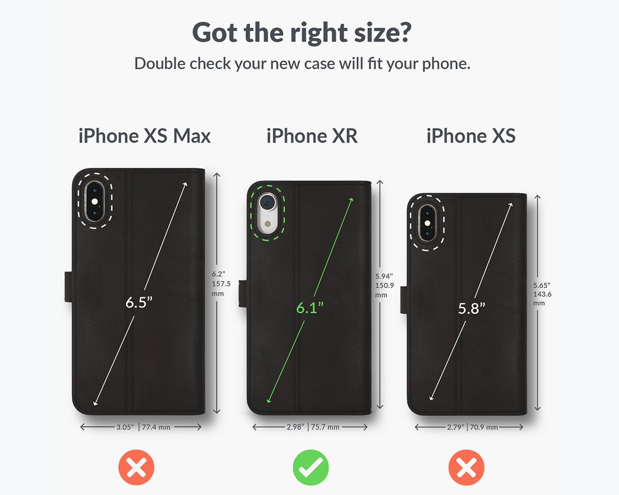 Étui portefeuille en cuir vintage - Apple iPhone XR