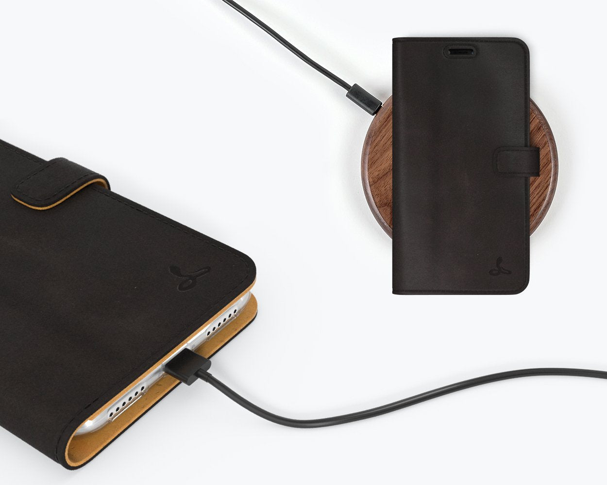 Étui portefeuille en cuir vintage - Apple iPhone XR