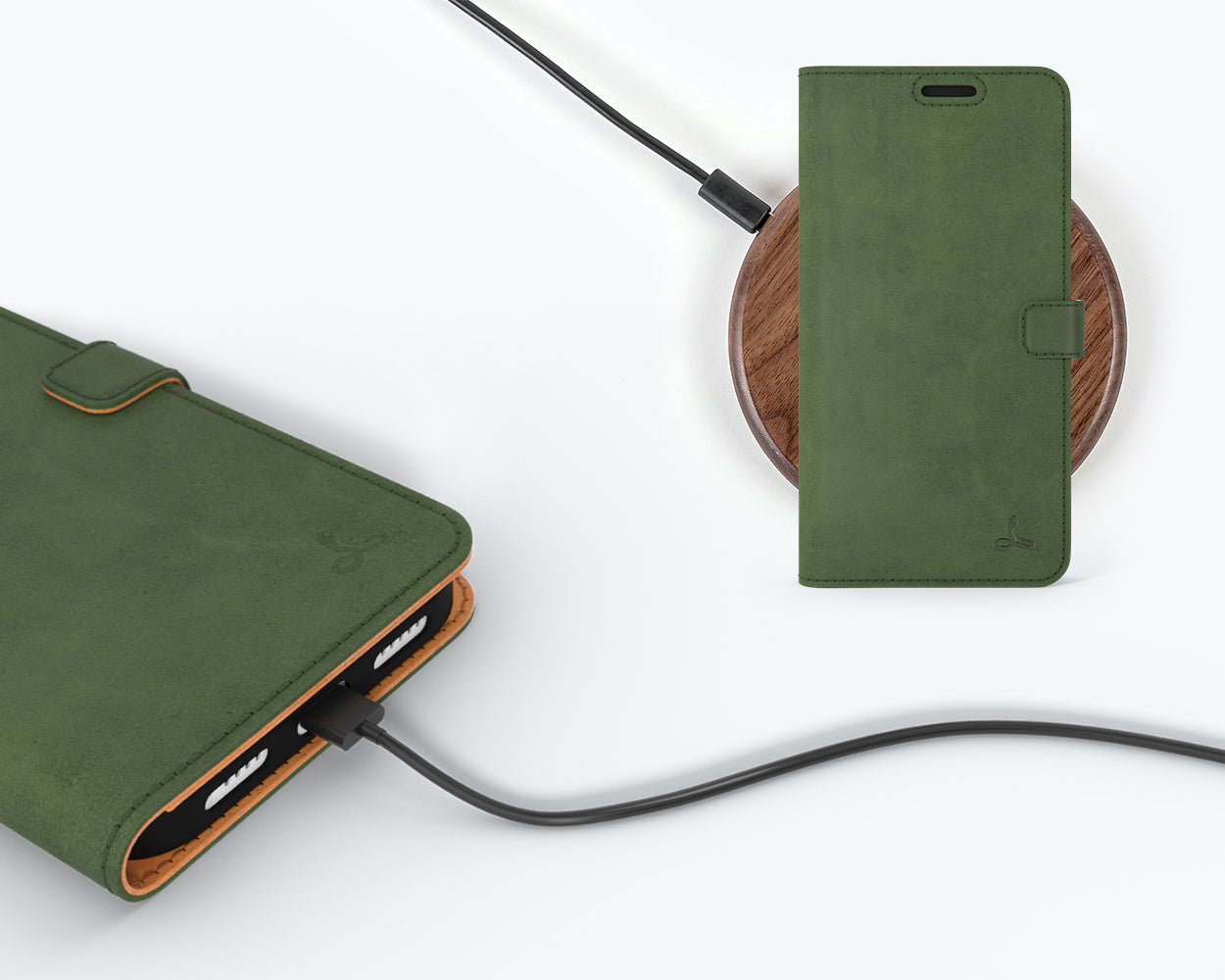 Étui portefeuille en cuir vintage - Apple iPhone 14 Plus