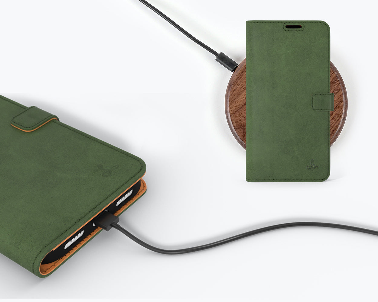 Étui portefeuille en cuir vintage - Apple iPhone 14 Pro Max