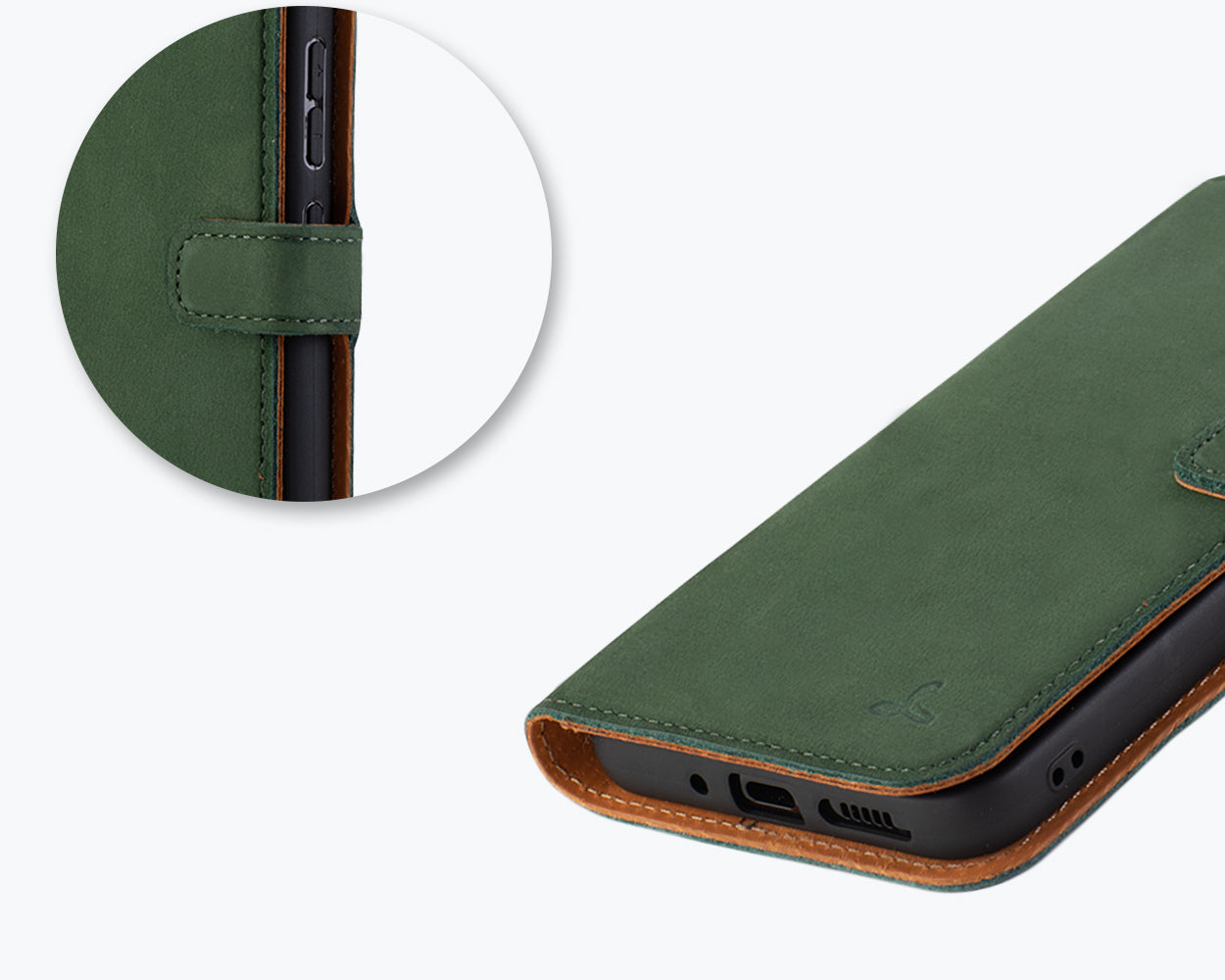 Samsung Galaxy A34 - Vintage Leather Wallet Phone Case