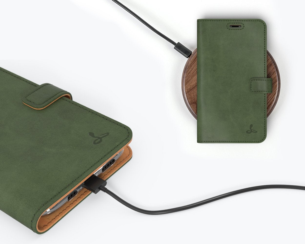 Étui portefeuille en cuir vintage - Apple iPhone 11 Pro