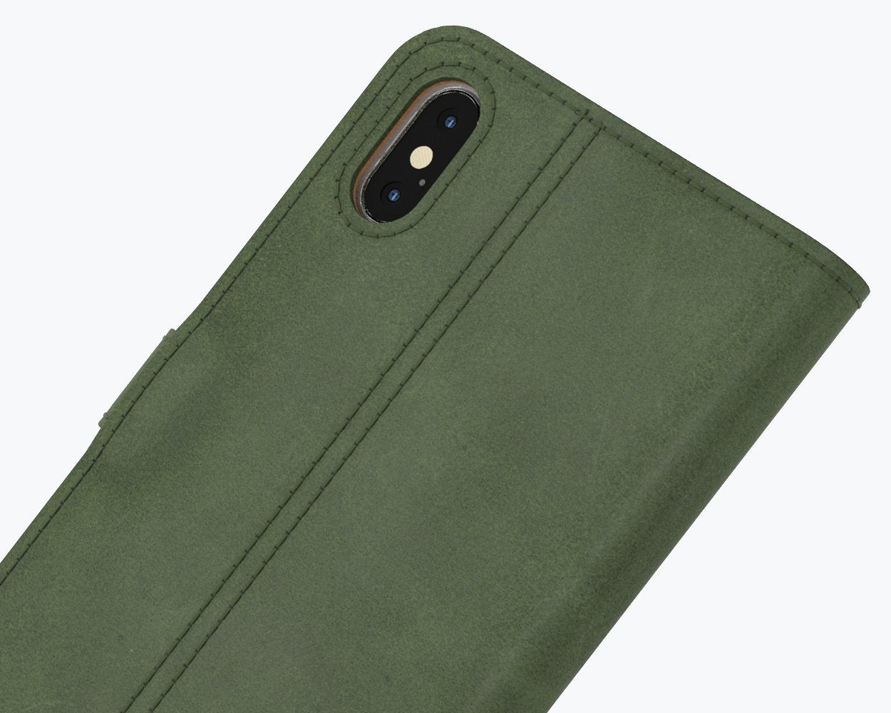 Étui portefeuille en cuir vintage - Apple iPhone XS Max