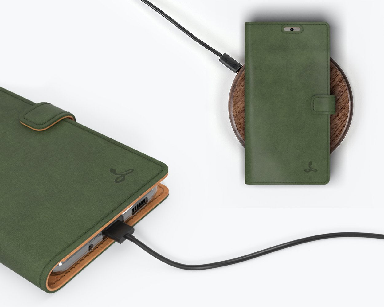 Étui portefeuille en cuir vintage - Samsung Galaxy S20 FE