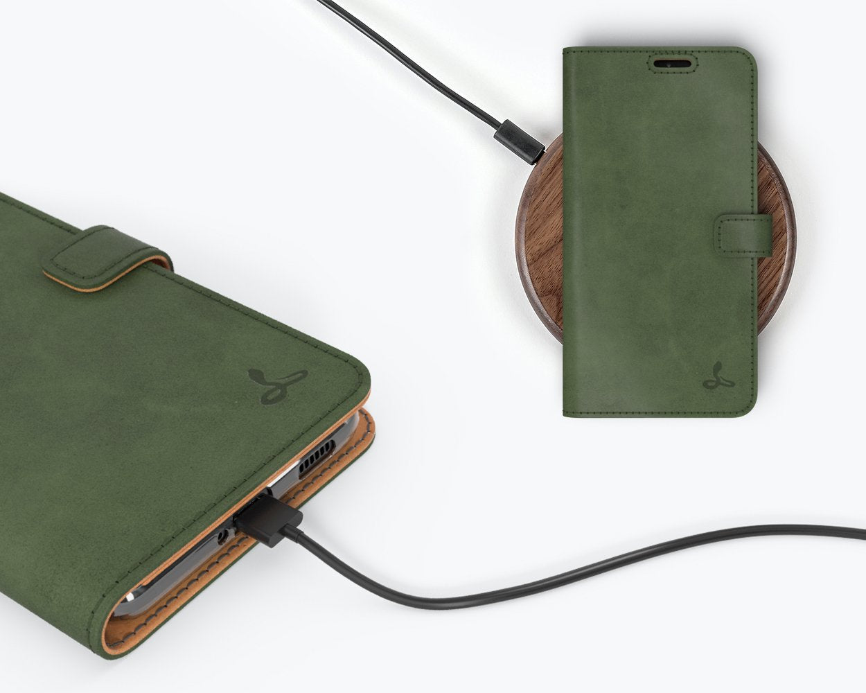 Étui portefeuille en cuir vintage - Samsung Galaxy S21 Plus