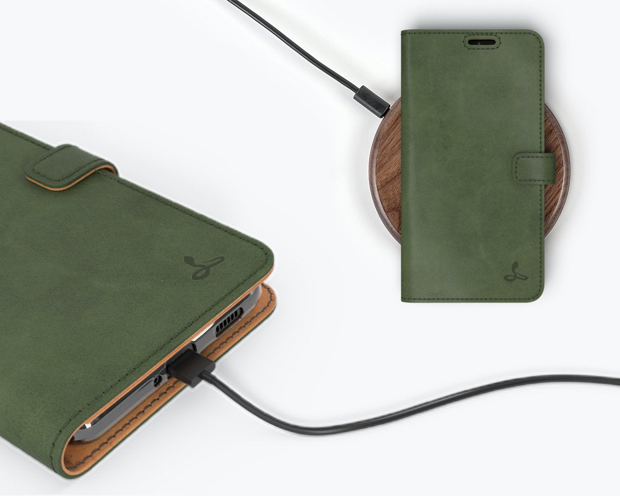 Étui portefeuille en cuir vintage - Samsung Galaxy S21 Ultra