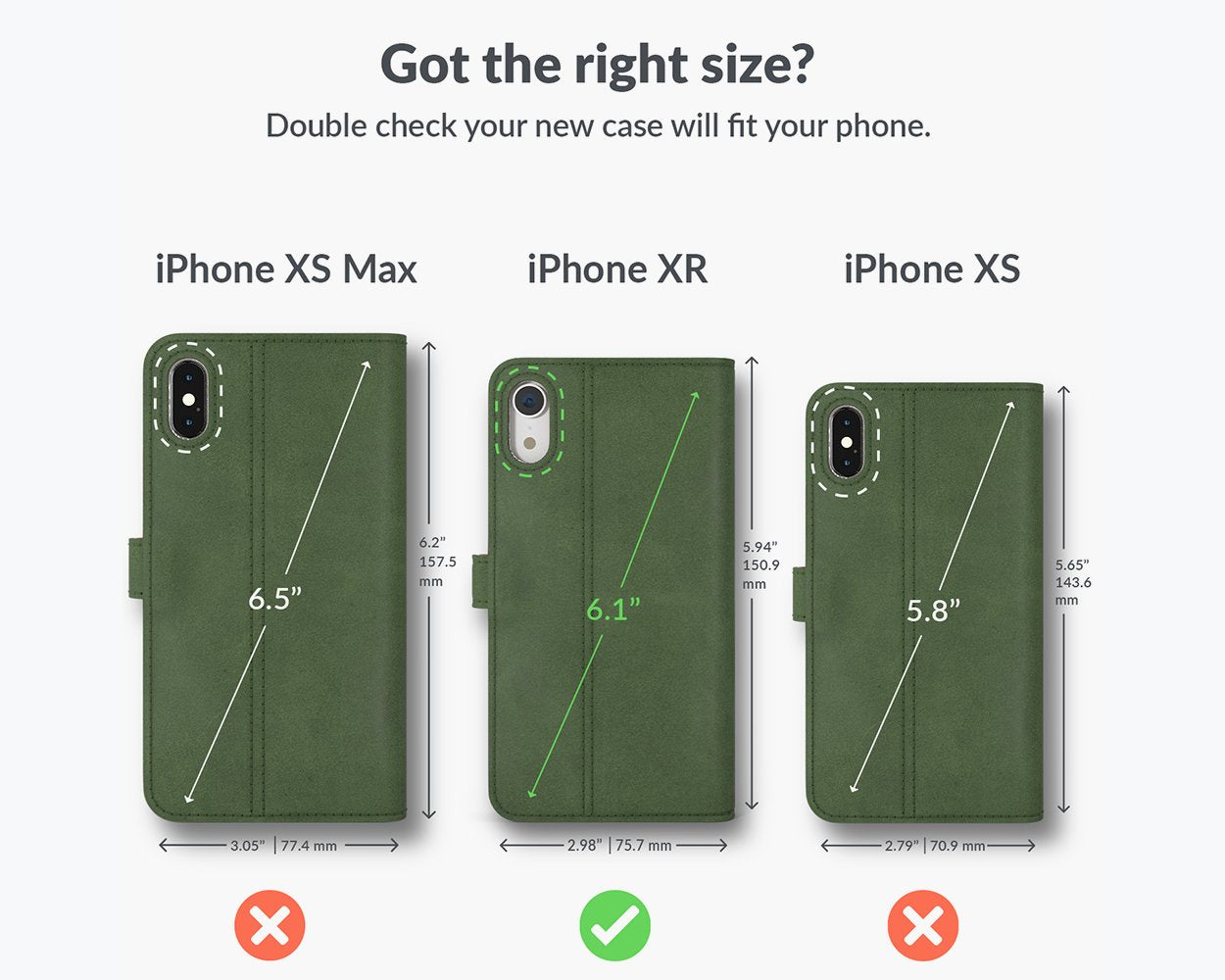 Étui portefeuille en cuir vintage - Apple iPhone XR