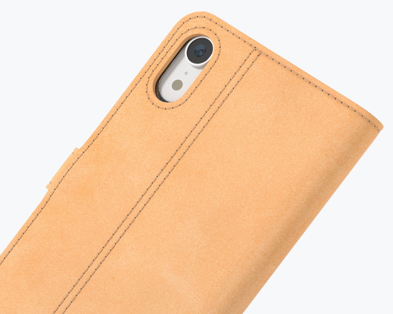 Étui portefeuille en cuir vintage - Apple iPhone XR