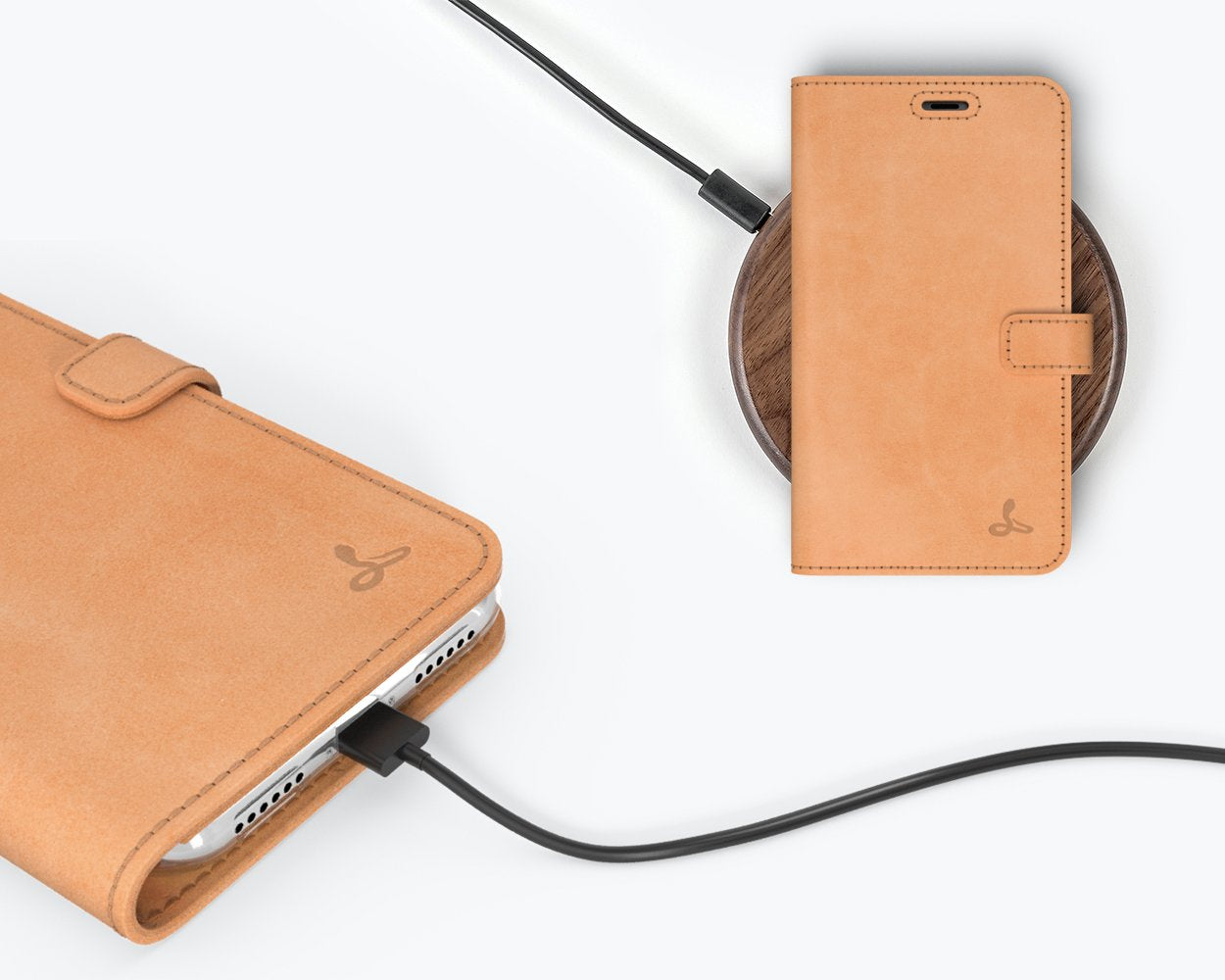Étui portefeuille en cuir vintage - Apple iPhone XS Max